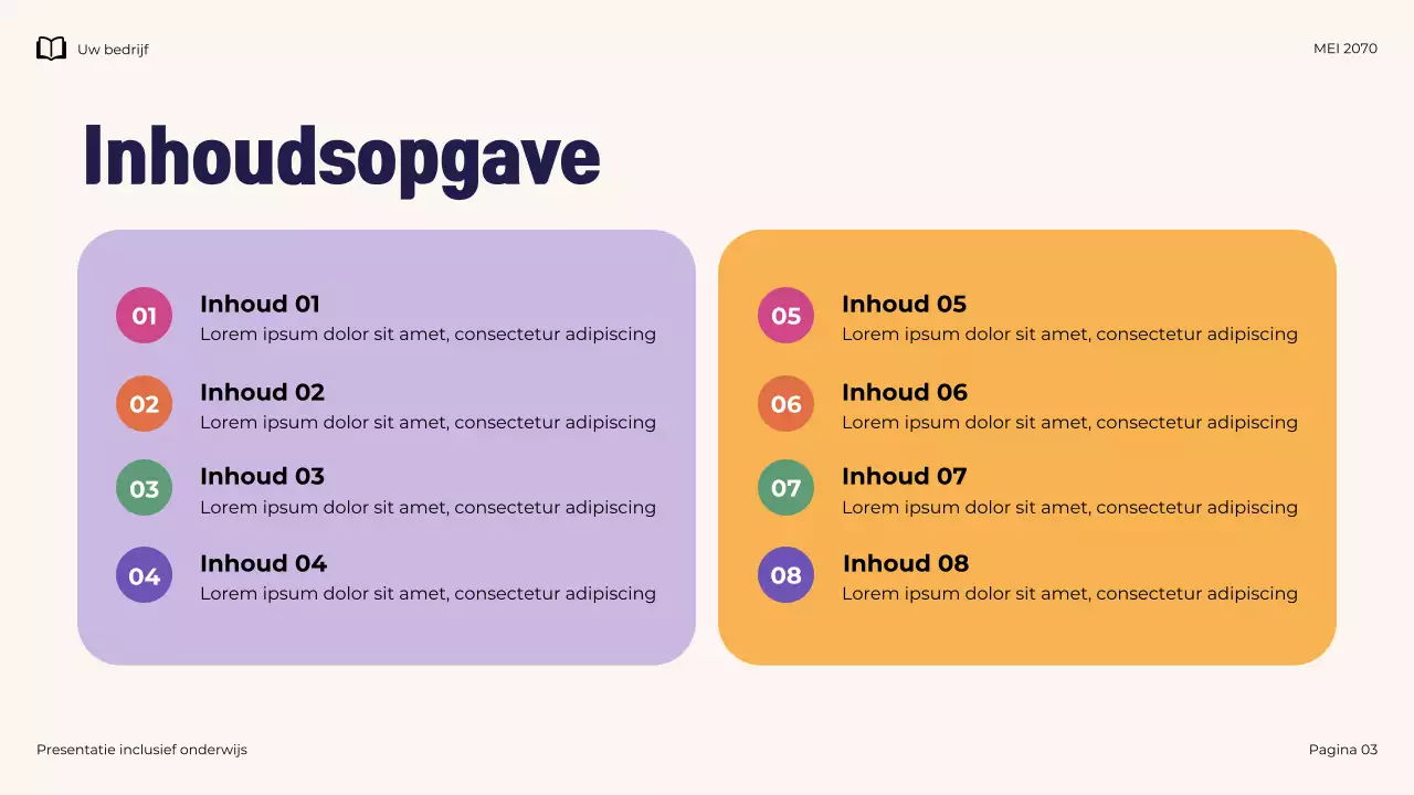 Marine Illustratieve Moderne Inclusieve Onderwijspresentatie