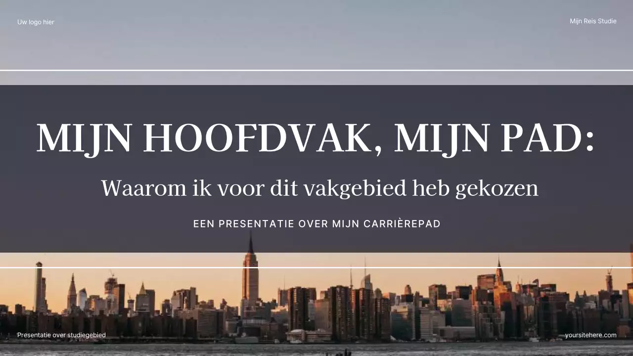 Presentatie van Grey Modern Career Path