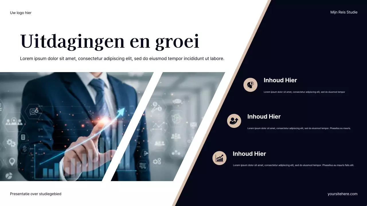 Presentatie van Grey Modern Career Path