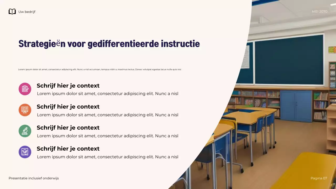 Marine Illustratieve Moderne Inclusieve Onderwijspresentatie