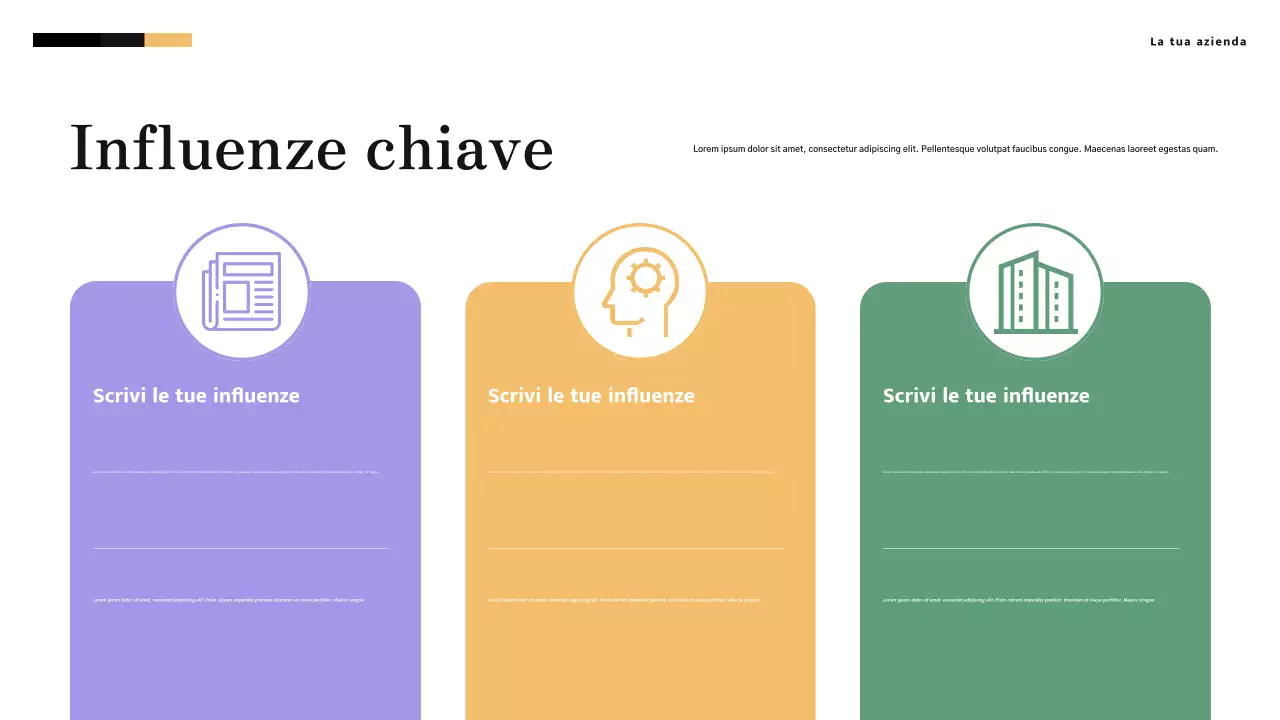 Presentazione del percorso accademico moderno minimalista giallo e crema