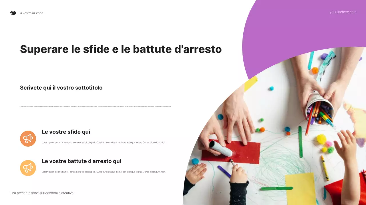 Presentazione di nuove opportunità colorate per gli artisti