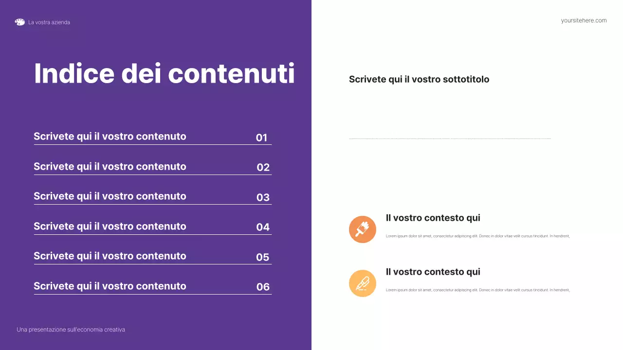 Presentazione di nuove opportunità colorate per gli artisti