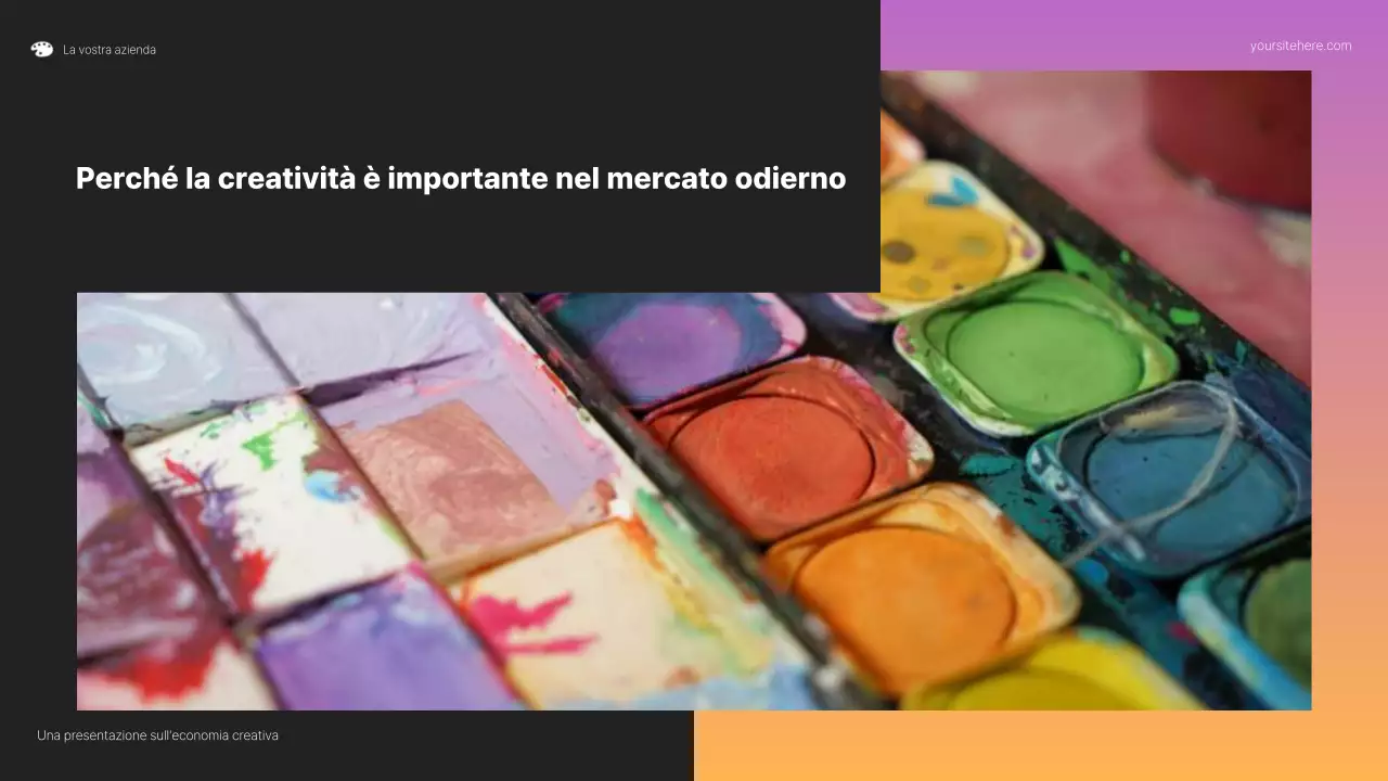 Presentazione di nuove opportunità colorate per gli artisti