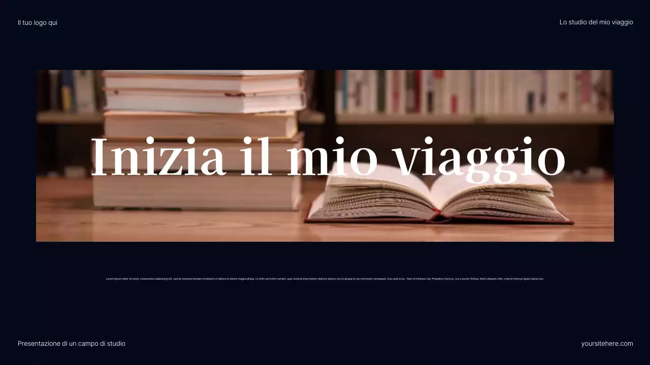 Presentazione del percorso di carriera moderno grigio