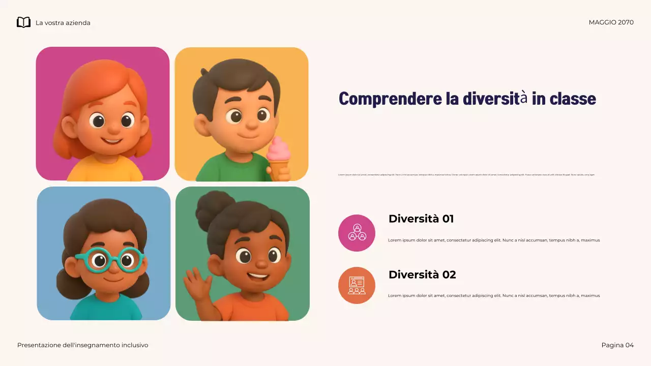 Presentazione illustrativa dell'insegnamento inclusivo moderno della Marina