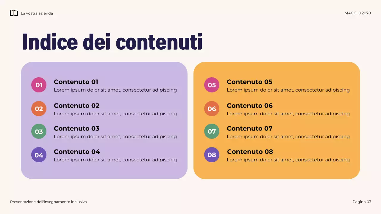 Presentazione illustrativa dell'insegnamento inclusivo moderno della Marina