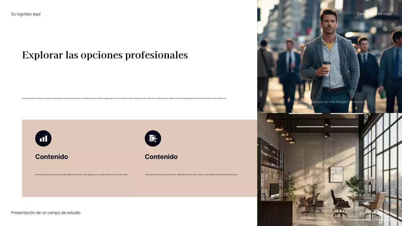 Presentación de la trayectoria profesional moderna de Grey