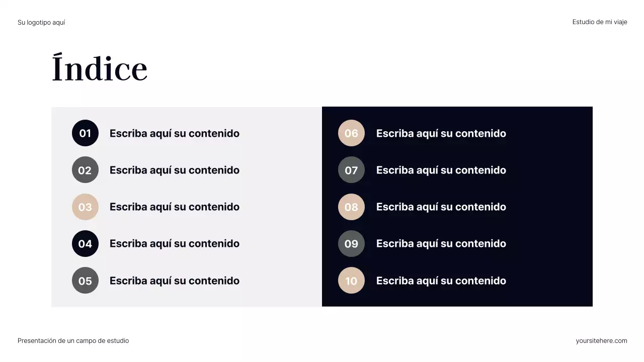 Presentación de la trayectoria profesional moderna de Grey