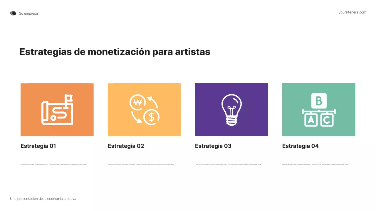 Presentación de nuevas y coloridas oportunidades para los artistas