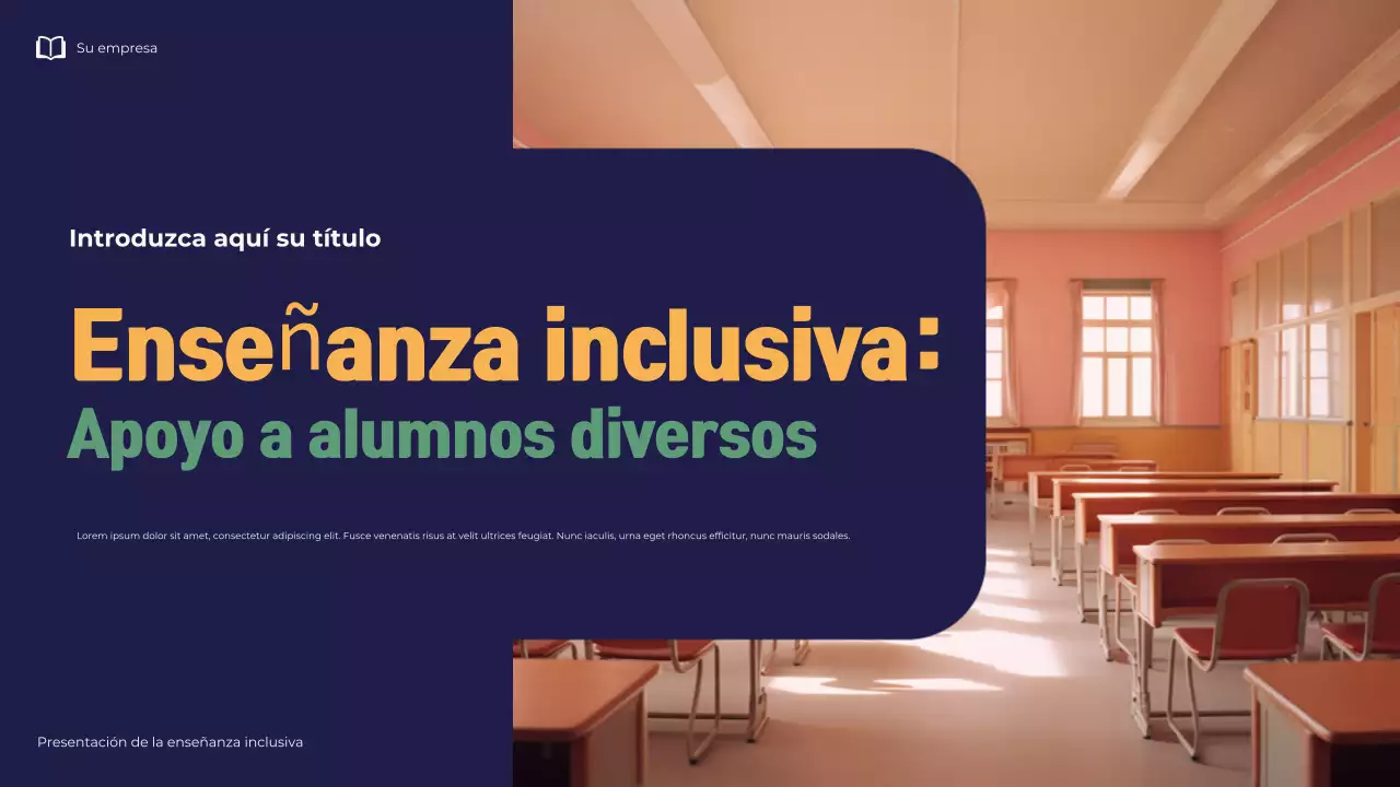 Presentación ilustrativa de enseñanza inclusiva moderna de la Marina