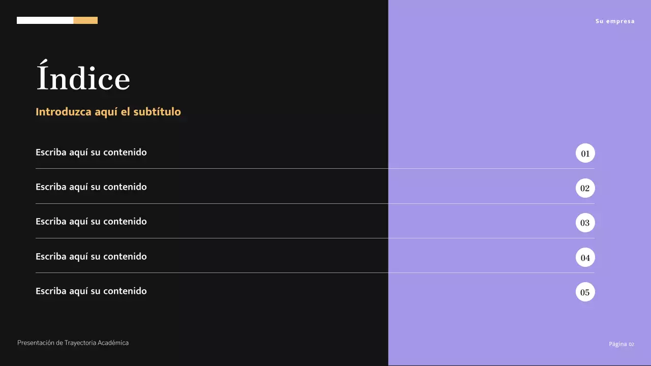 Presentación de un viaje académico moderno minimalista en amarillo y crema