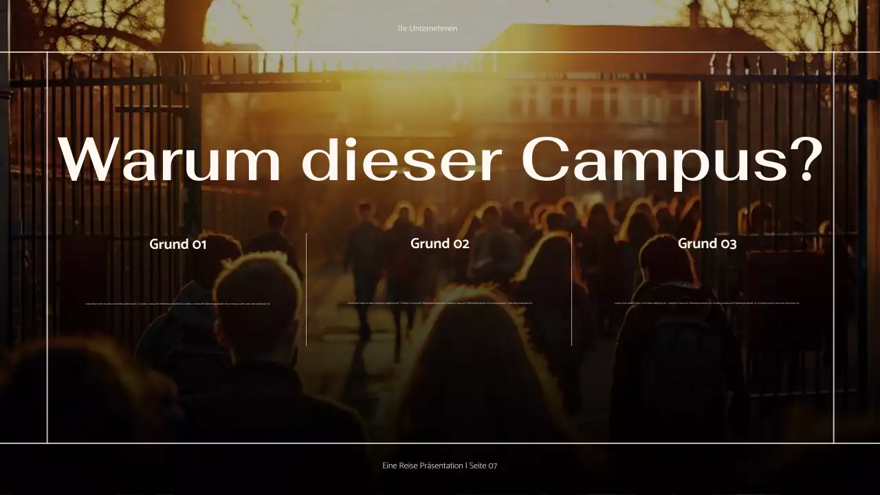 Braune minimale Präsentation „Meine Reise“