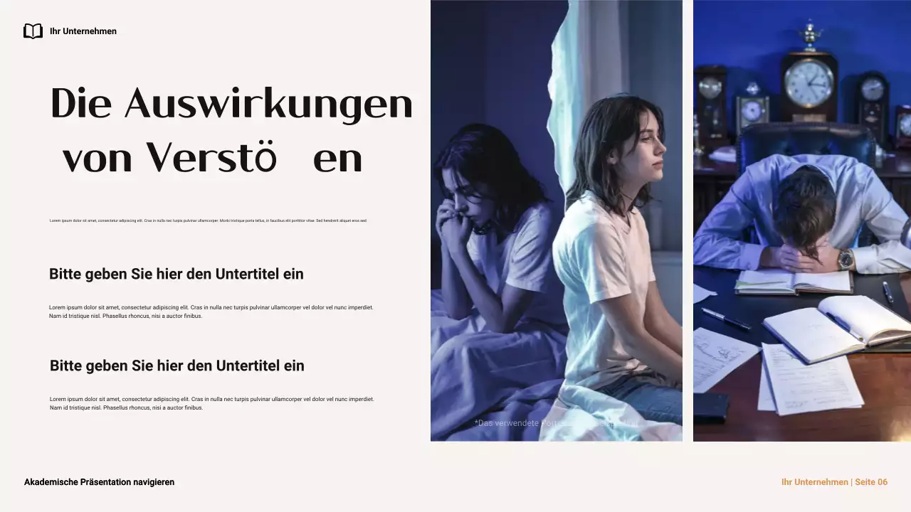 Braune und orangefarbene Minimal-Navigation zur akademischen Integrität im College Präsentation