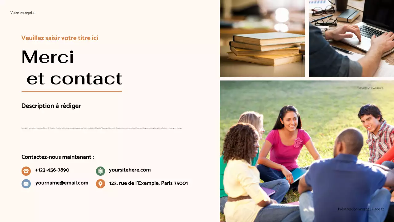 Présentation minimaliste de mon parcours marron