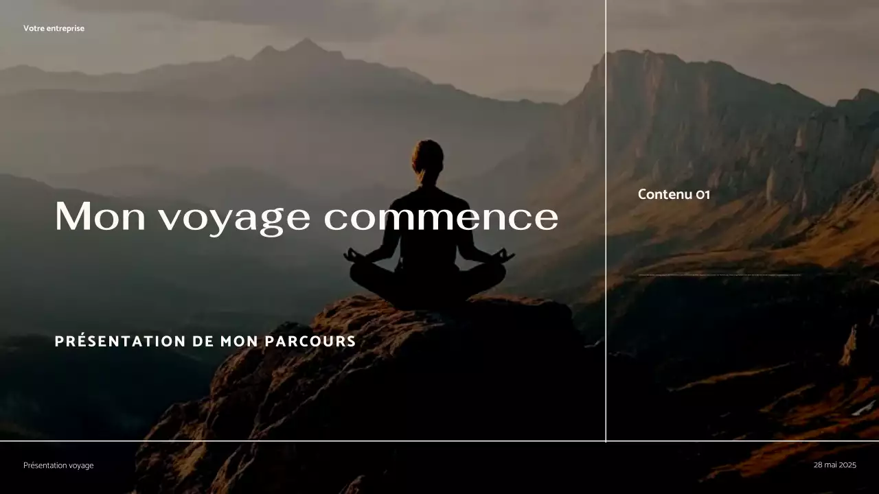 Présentation minimaliste de mon parcours marron