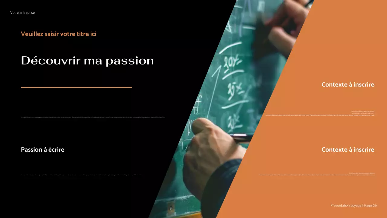 Présentation minimaliste de mon parcours marron