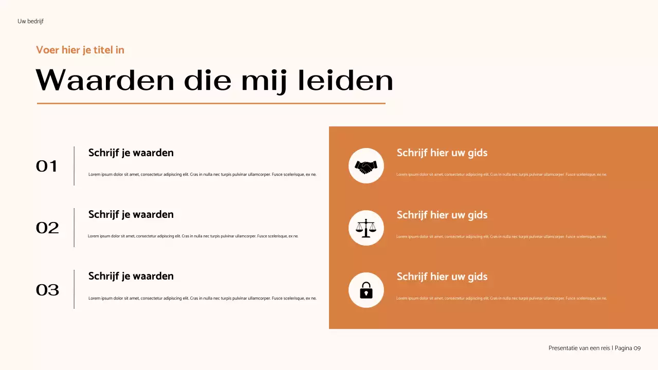 Bruin minimale Mijn Reis Presentatie