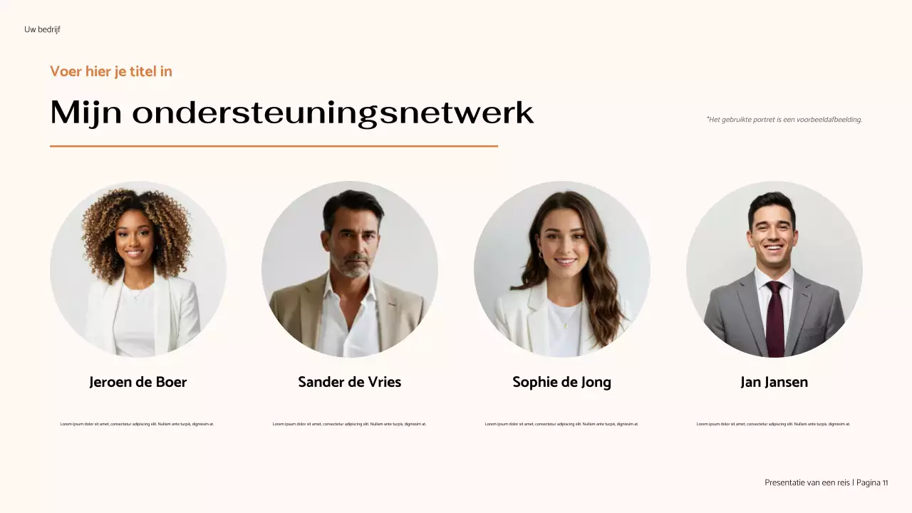 Bruin minimale Mijn Reis Presentatie