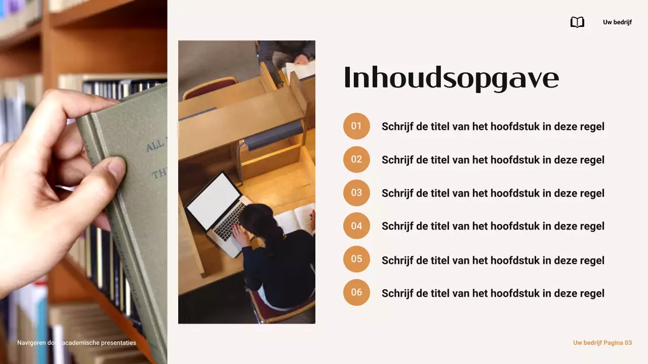 Bruin en oranje Minimale Academische Integriteit Navigeren in College Presentatie