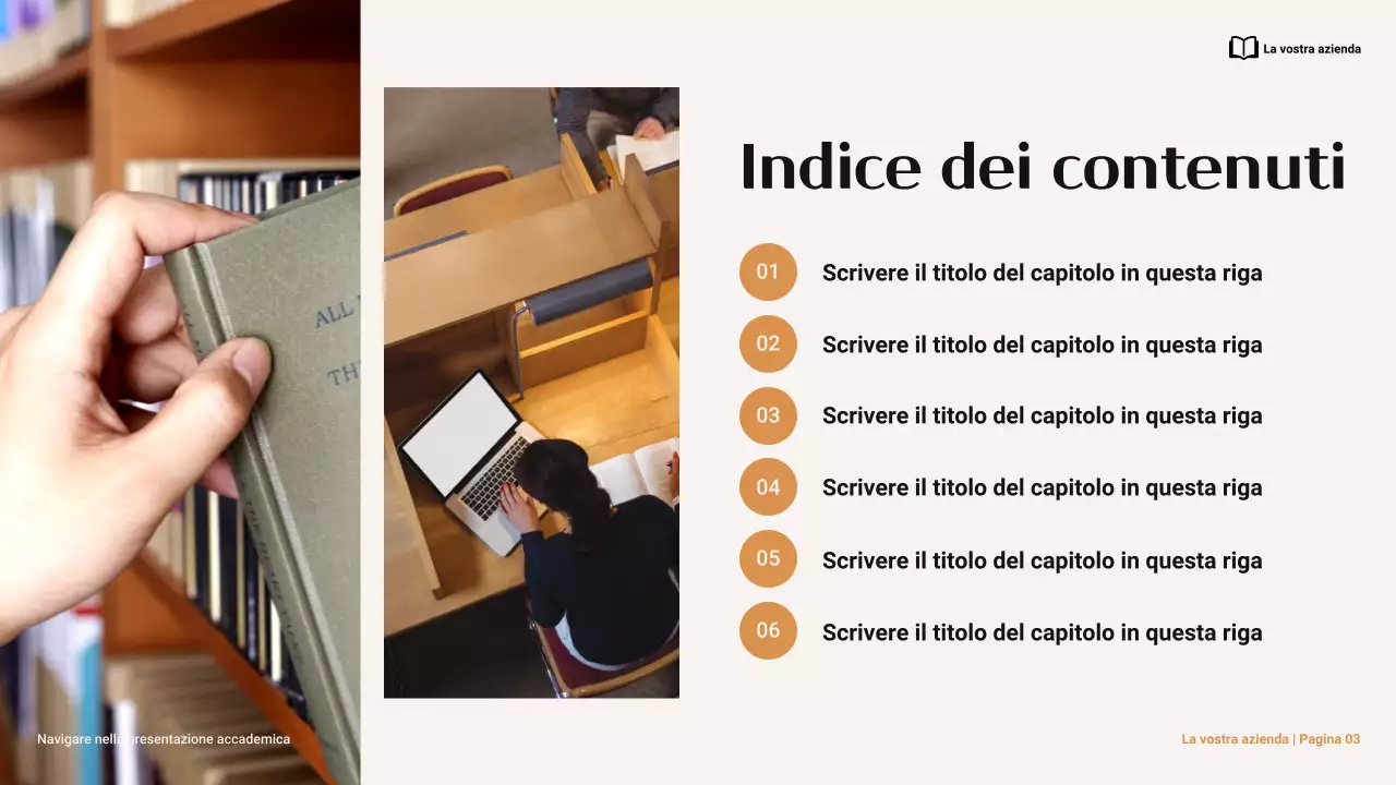 Presentazione minima marrone e arancione sulla navigazione dell'integrità accademica al college