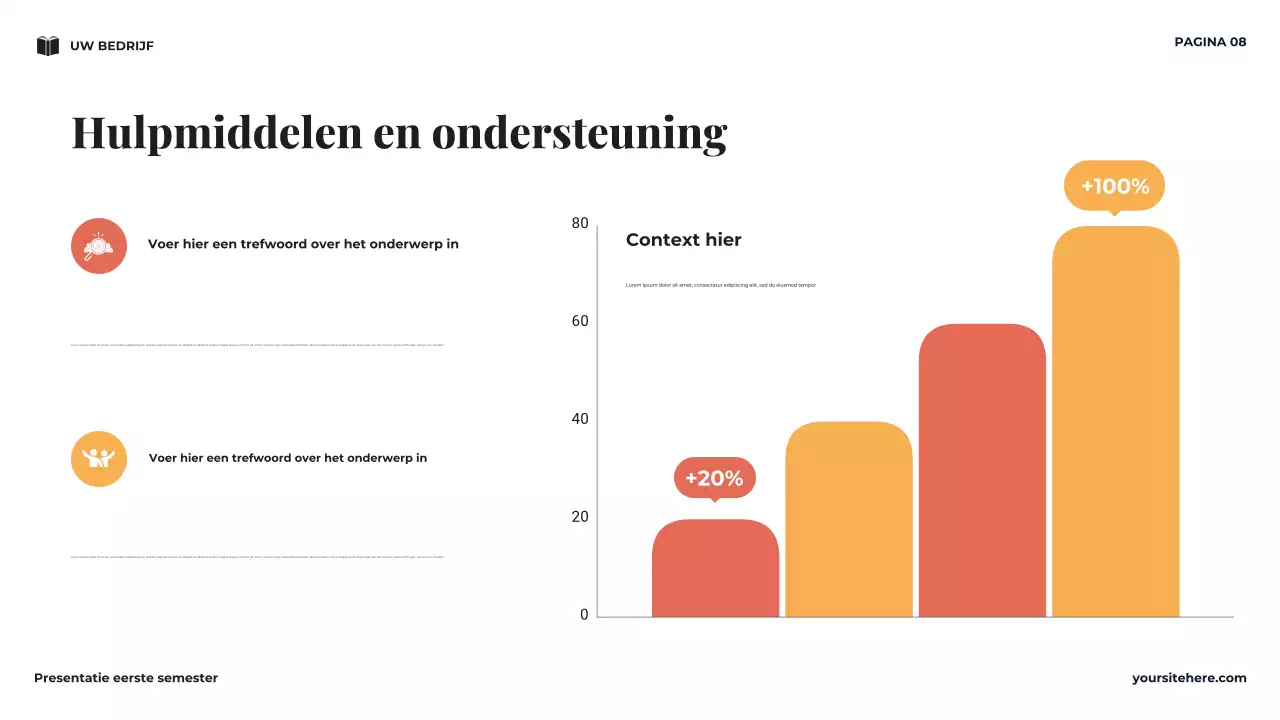 Navy Minimal Mijn Eerste Semester Visie Presentatie