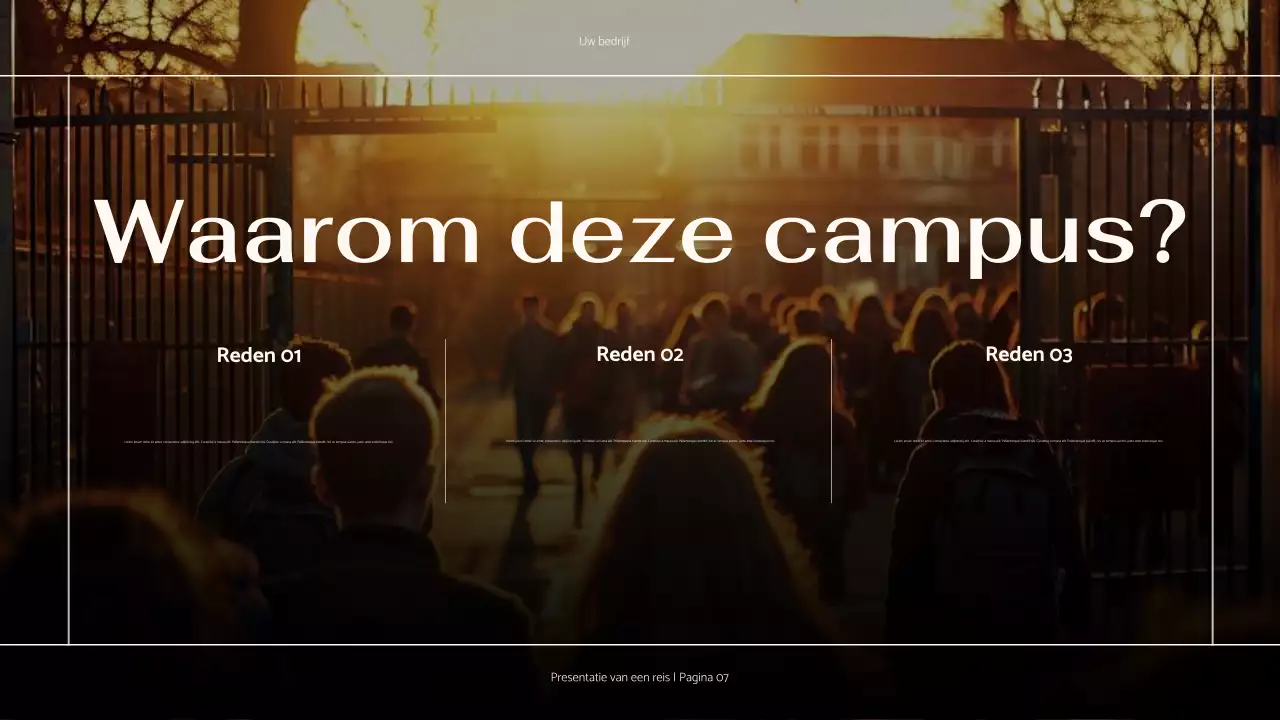 Bruin minimale Mijn Reis Presentatie