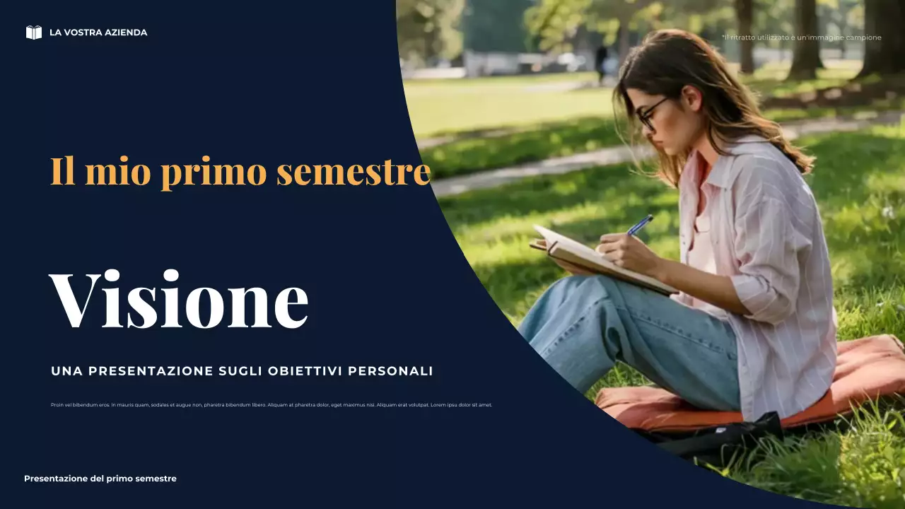 Presentazione della visione minima del mio primo semestre della Marina