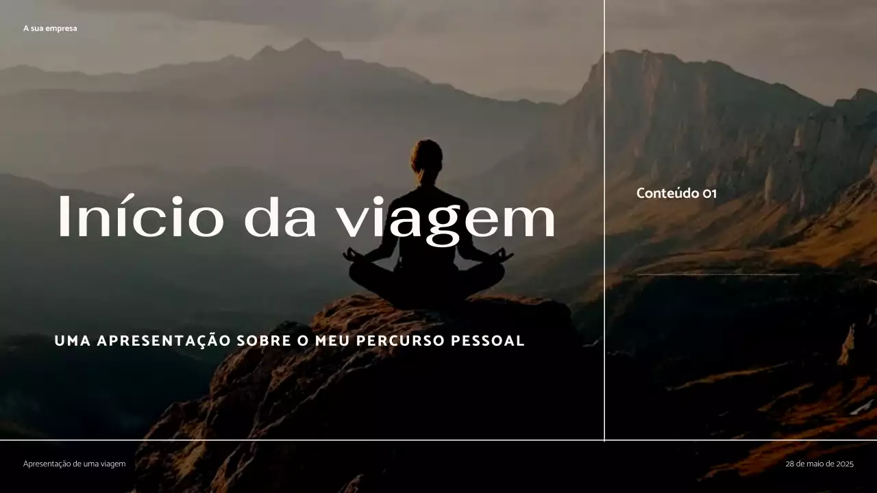 Apresentação da Minha Jornada em Brown minimal