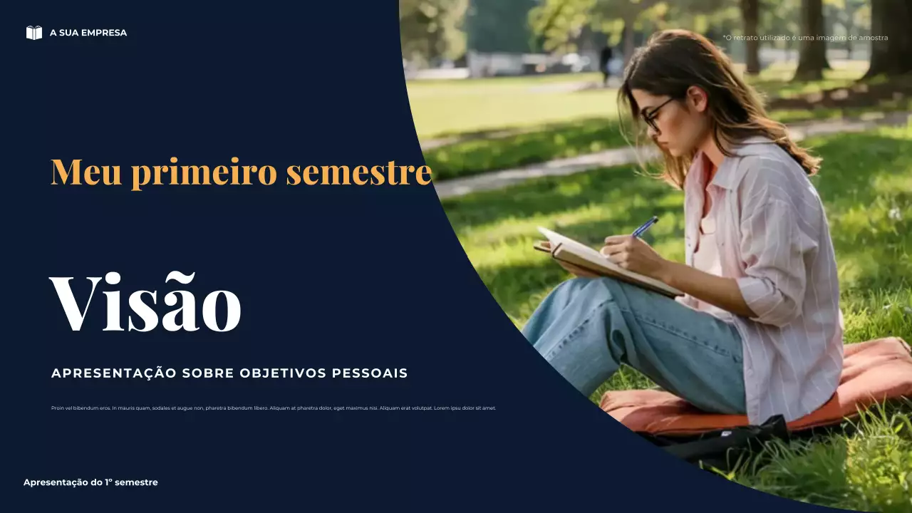 Apresentação da Visão do Meu Primeiro Semestre Minimalista da Marinha