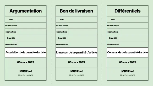 Papeterie Mint Simple Logistics