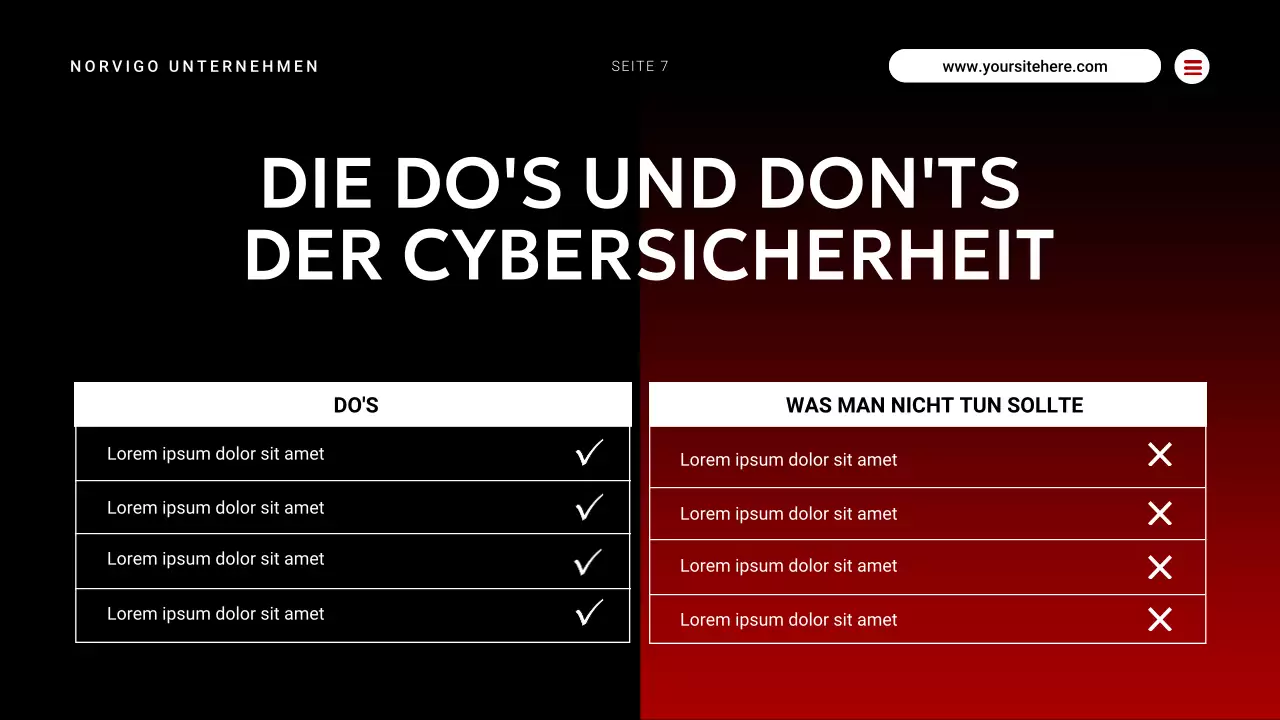 rotes modernes Cybersicherheits-Event