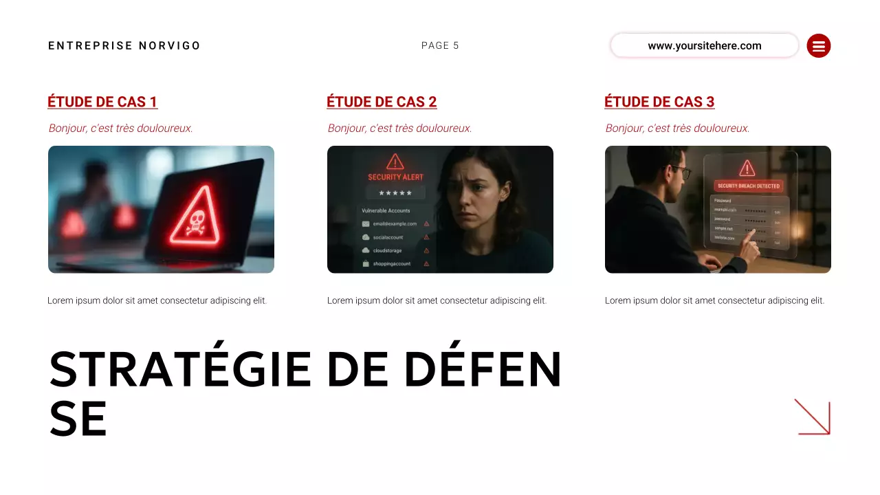 événement de cybersécurité moderne rouge