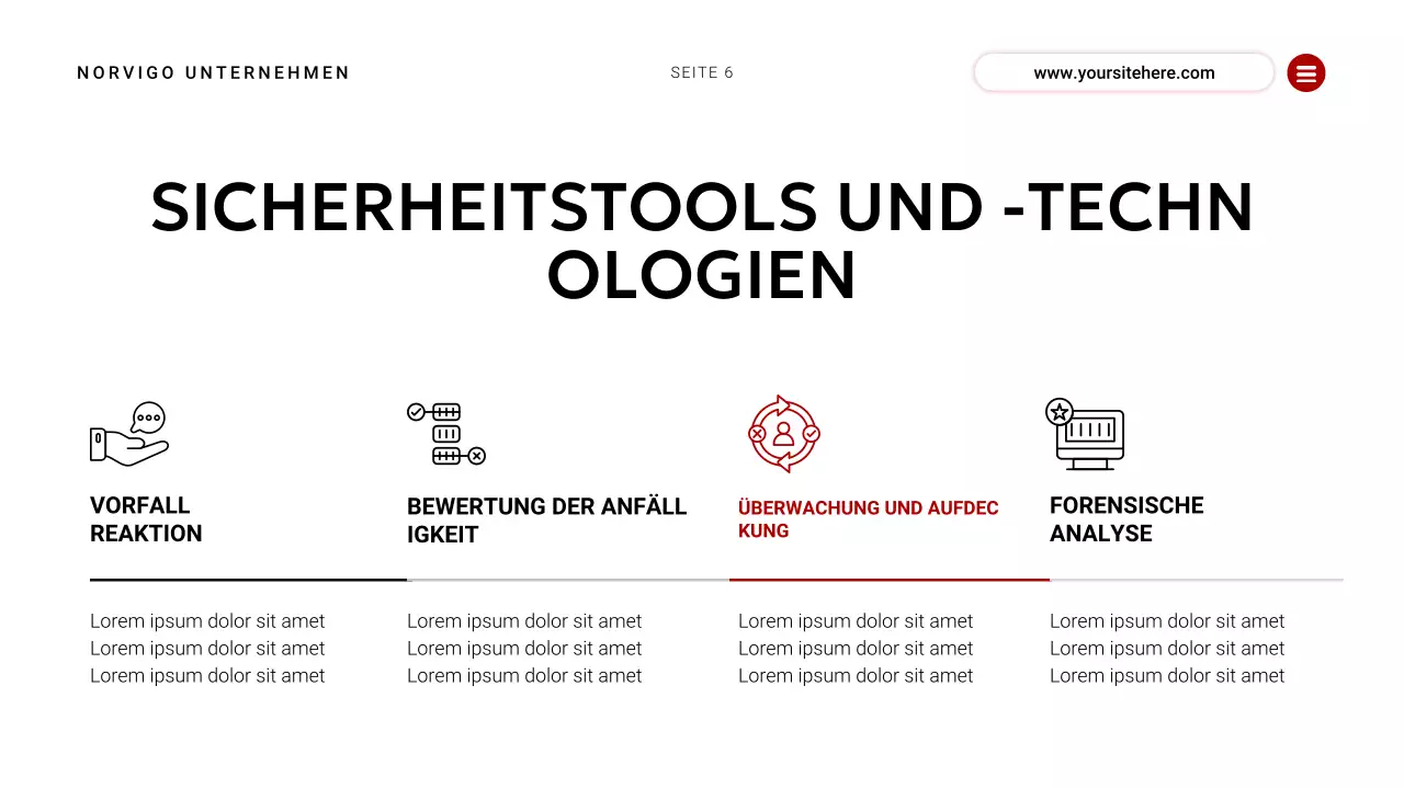 rotes modernes Cybersicherheits-Event