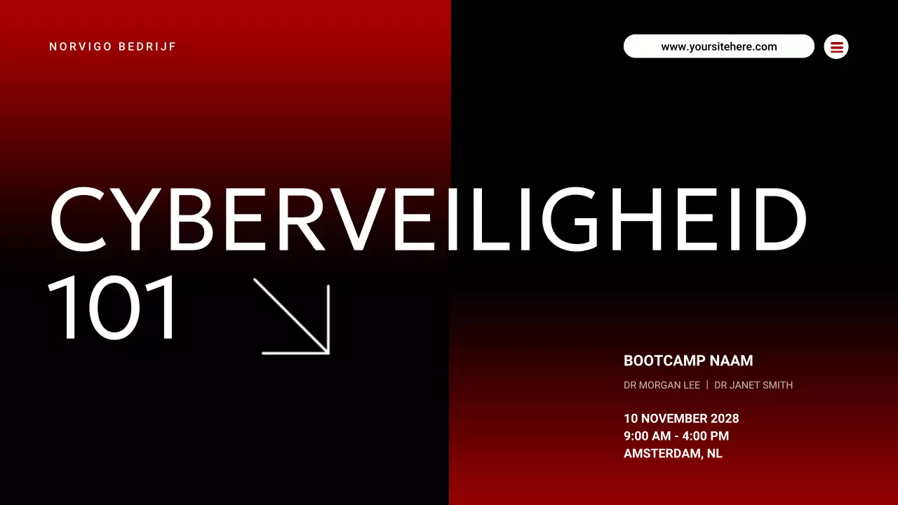 rood modern cyberveiligheidsevenement