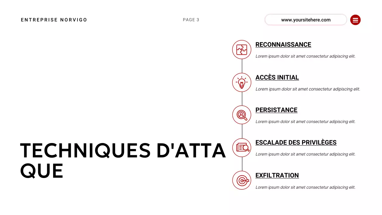 événement de cybersécurité moderne rouge