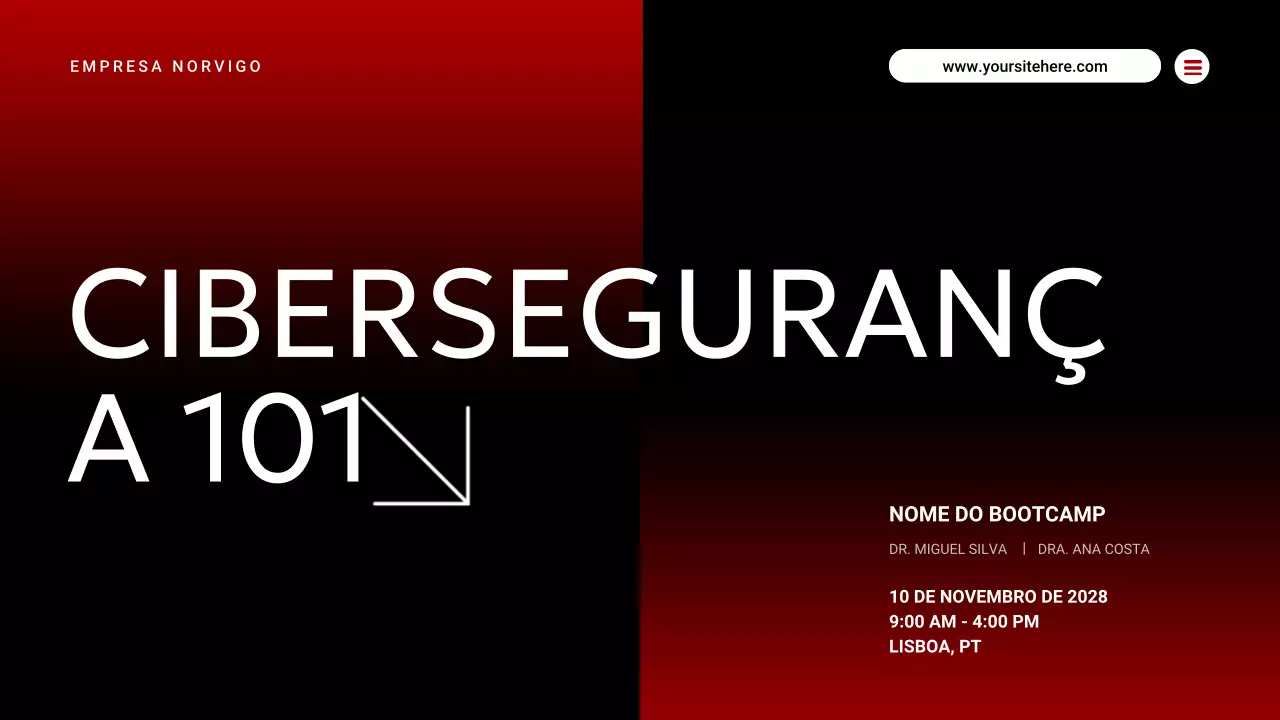 evento de segurança cibernética moderno vermelho