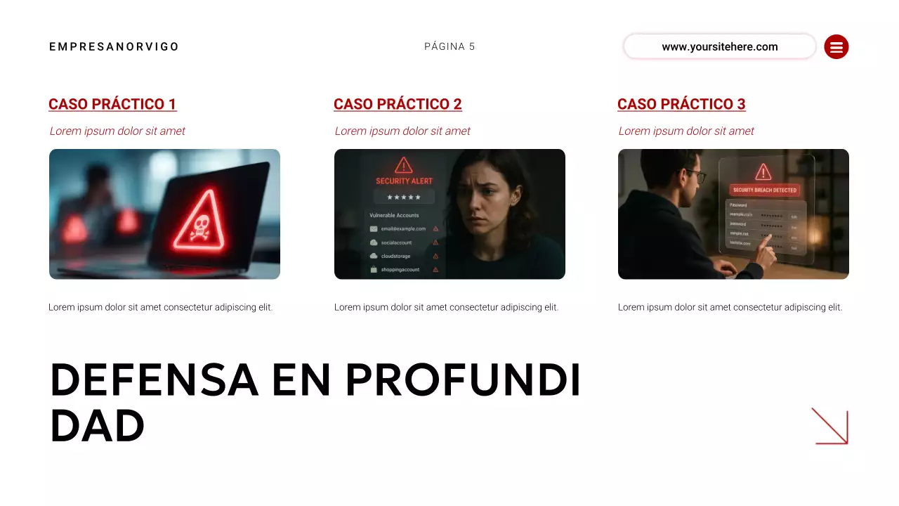 evento de ciberseguridad moderno y rojo