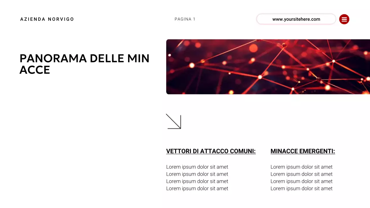 evento moderno sulla sicurezza informatica rossa