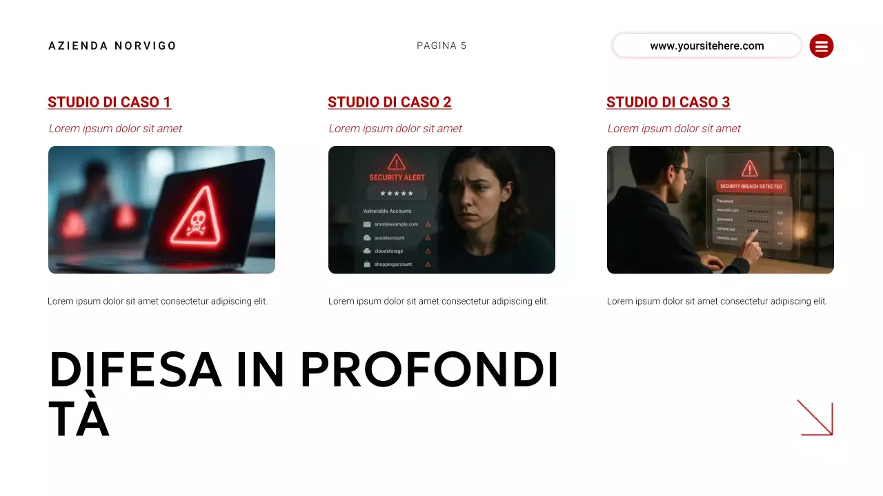 evento moderno sulla sicurezza informatica rossa