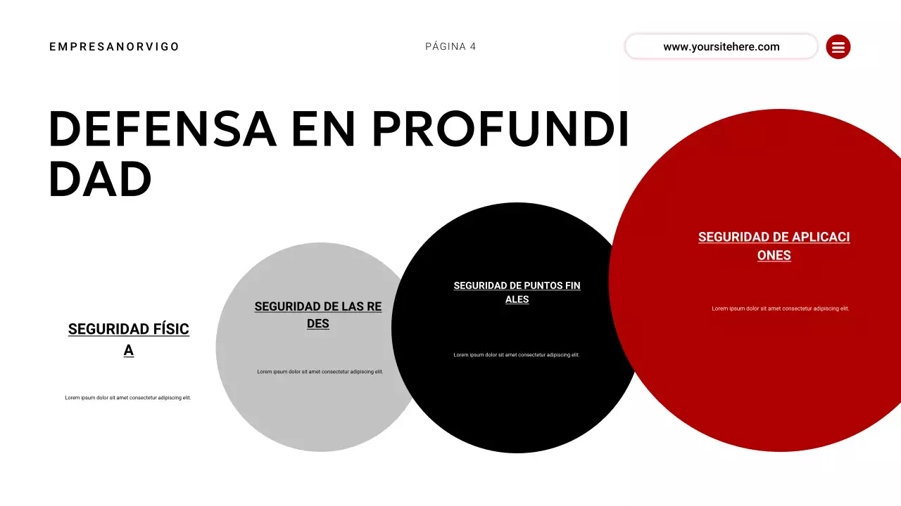 evento de ciberseguridad moderno y rojo