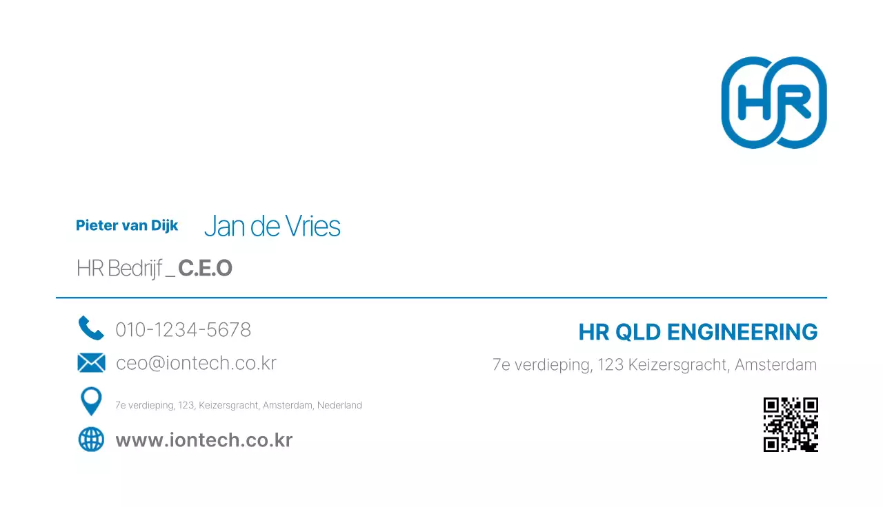 Blauw Modern Engineering-logo