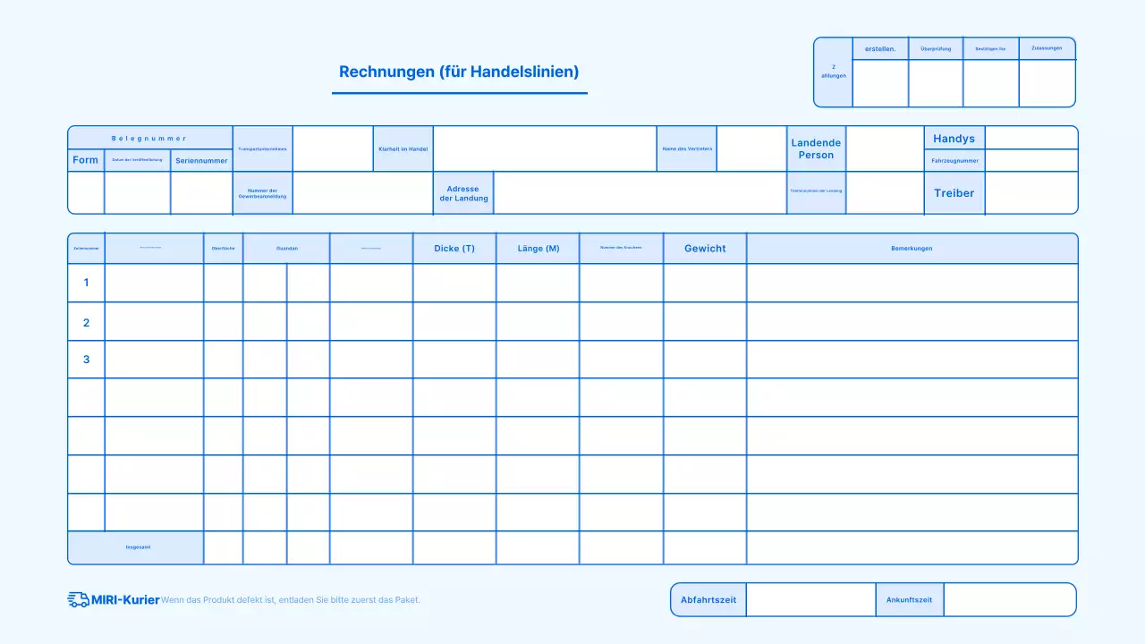 Sky Blue Basic Rechnungshandbuch