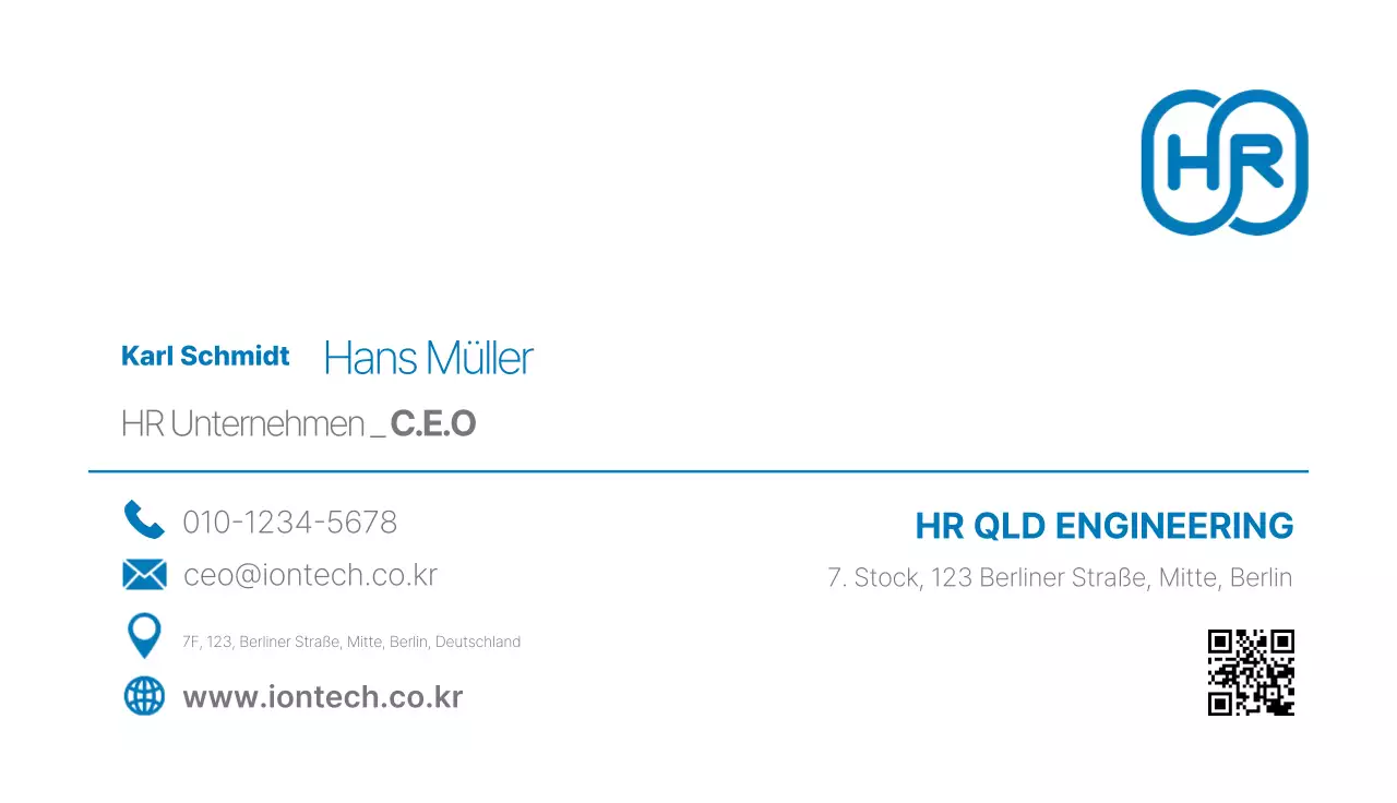 Blaues modernes Engineering-Logo