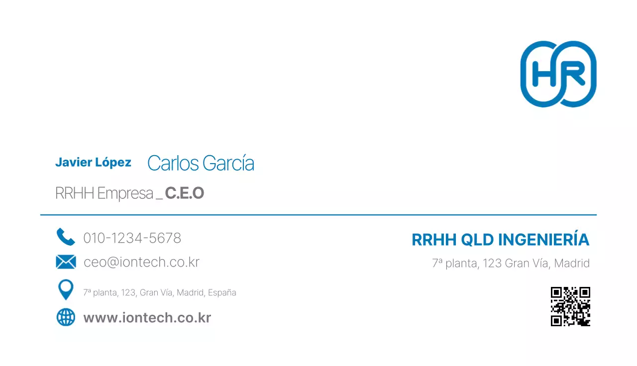 Logotipo de ingeniería moderna azul