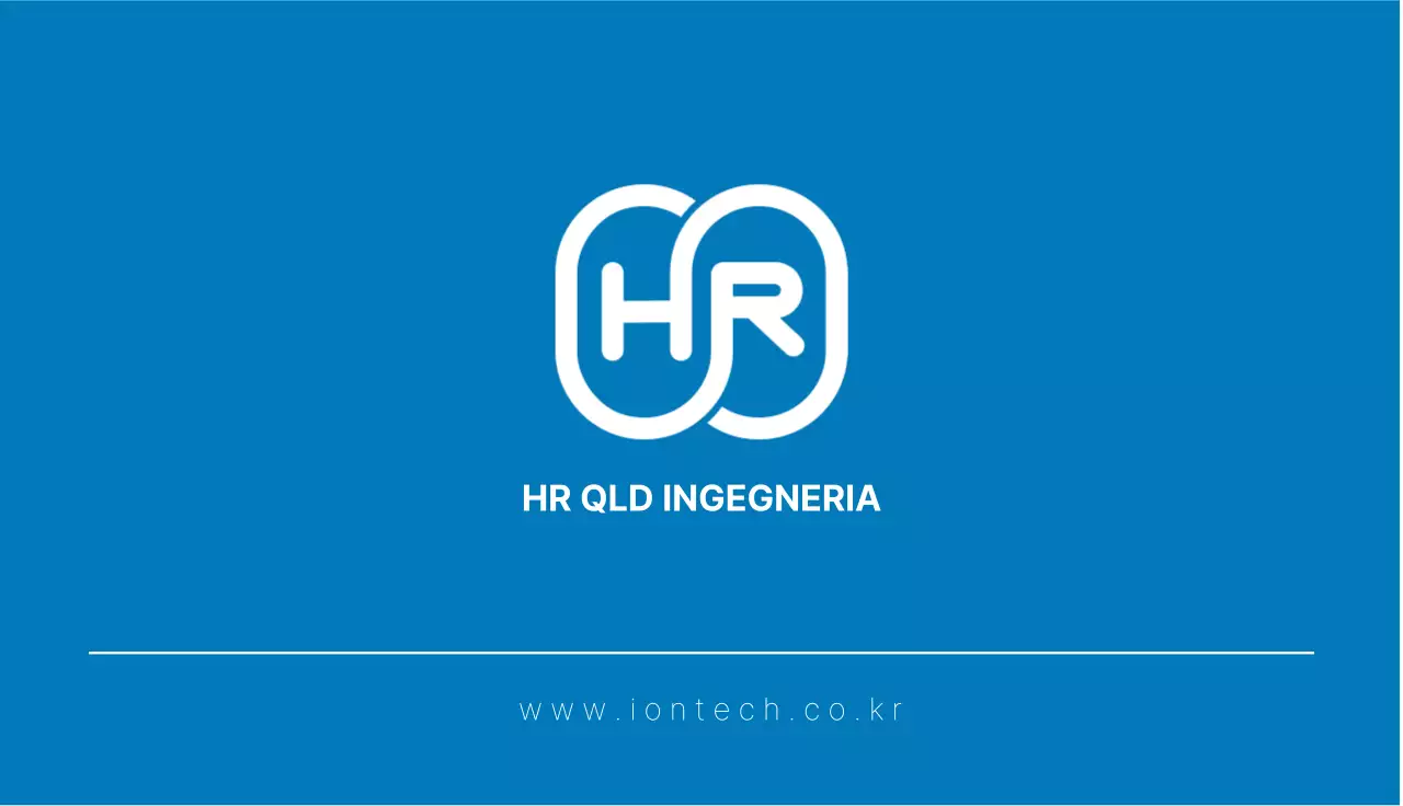 Logo di ingegneria moderna blu
