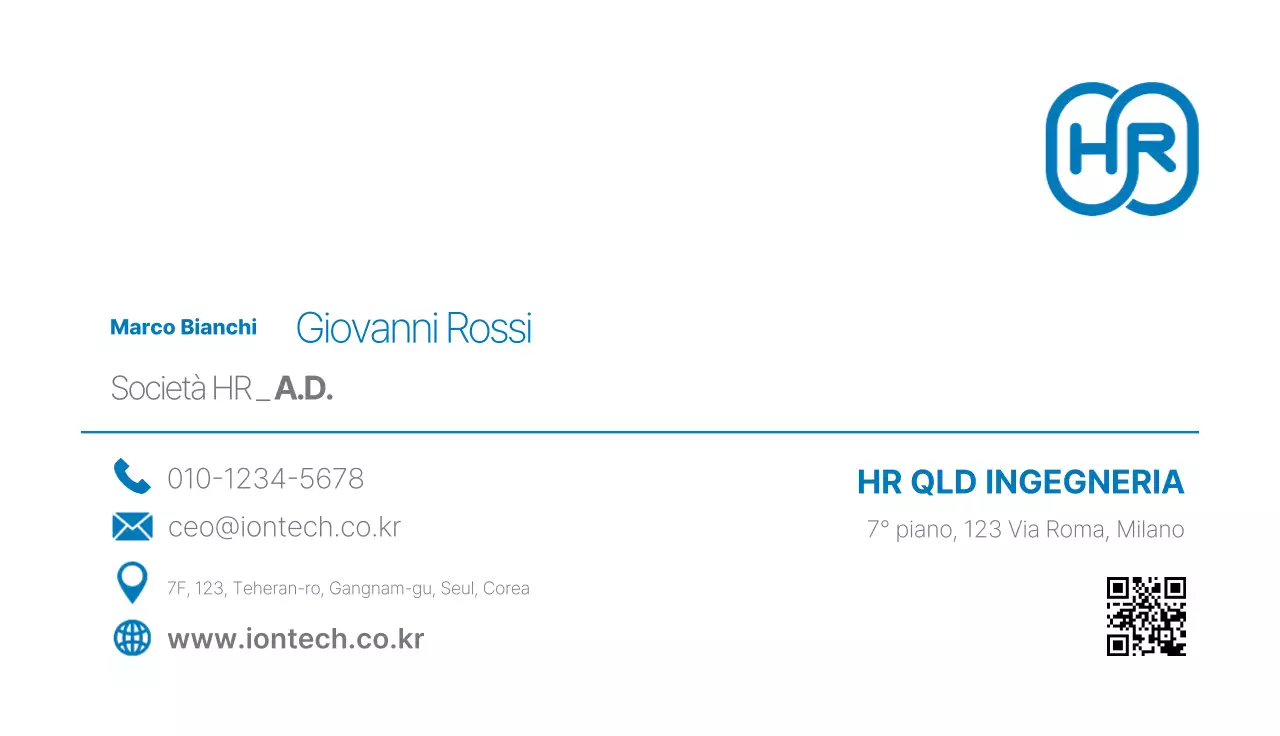 Logo di ingegneria moderna blu