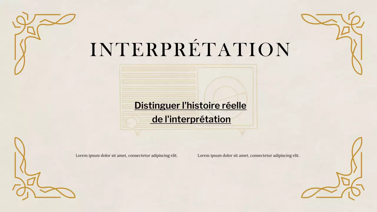 Présentation des études historiques classiques beiges