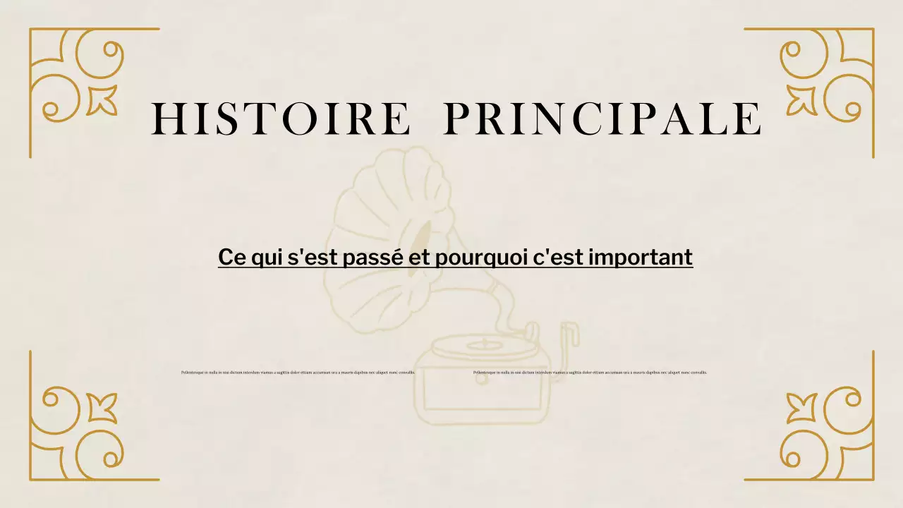 Présentation des études historiques classiques beiges