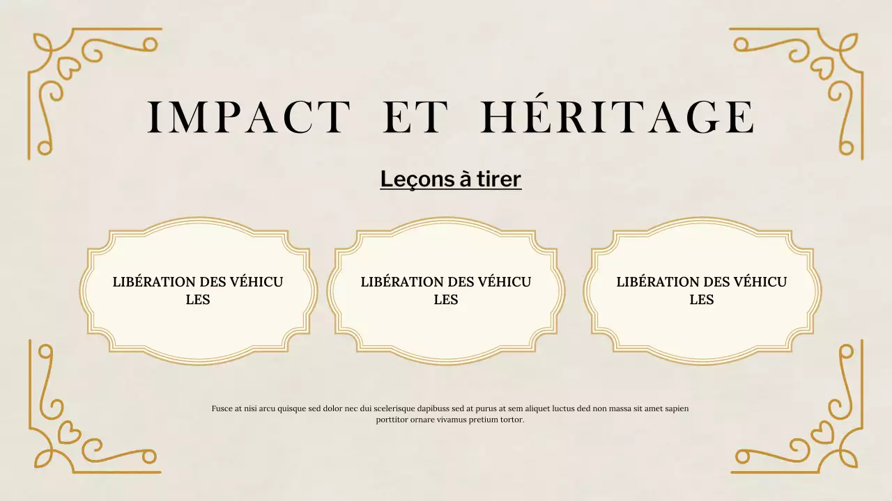 Présentation des études historiques classiques beiges